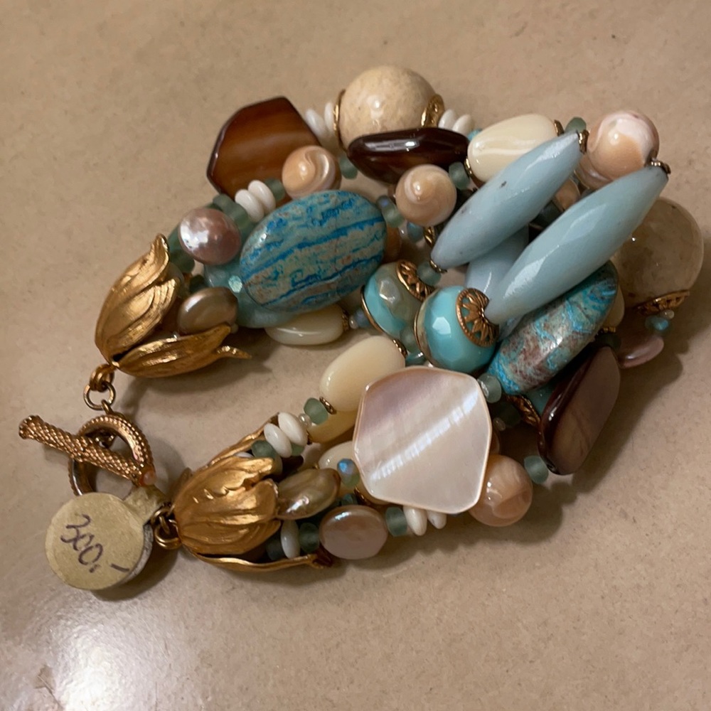 Signed Miriam Haskell Bracelet. NWT. 6 strands.